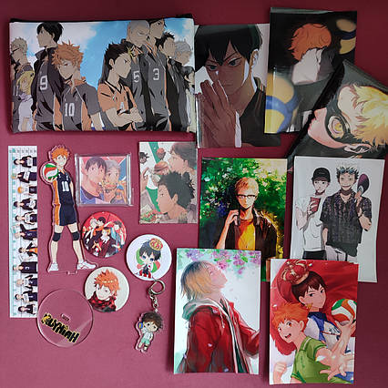 Аніме набір Волейбол з акриловою фігуркою Хіната / Haikyuu