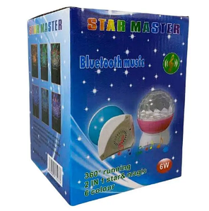 Багатофункціональний нічник-проектор "Star Master" HX-627 з Bluetooth для дітей від 3х років., фото 3