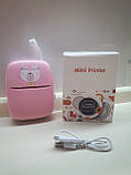Термопринтер портативний котик рожевий, фото 2