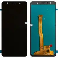 Дисплей для Samsung Galaxy A7 (2018) A750, модуль в сборе (экран и сенсор), черный, OLED