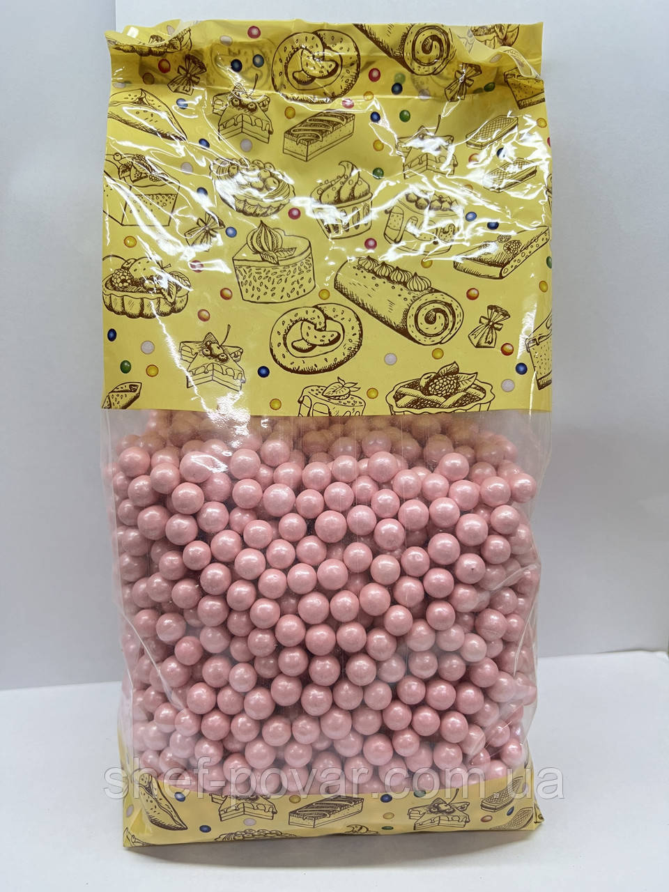 Цукрові кульки "Рожеві" кондитерський декор ТМ «Дібрик» 1 кг, фото 1