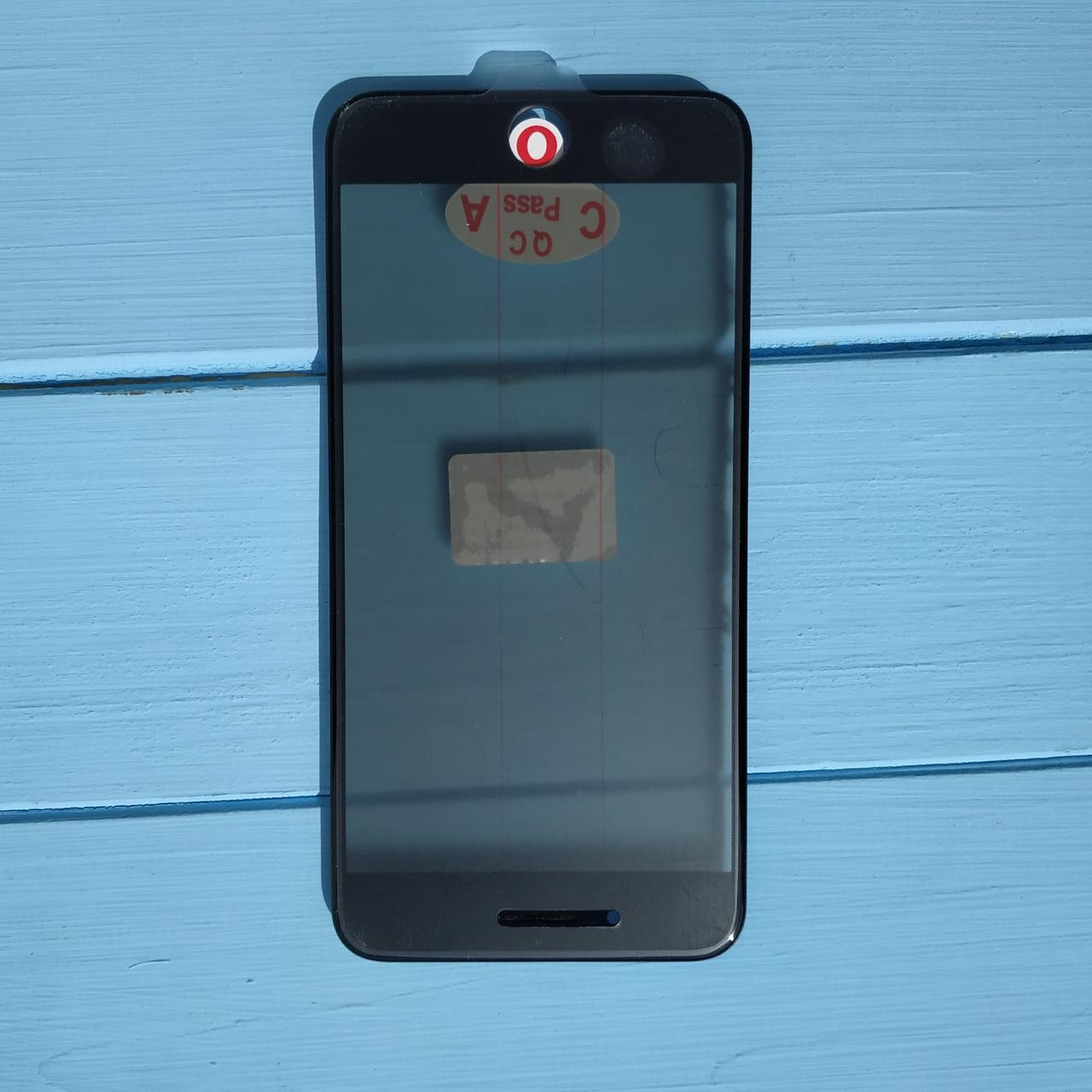 Скло корпусу Apple iPhone 8 Plus з рамкою, OCA плівкою, поляризаційною плівкою Black