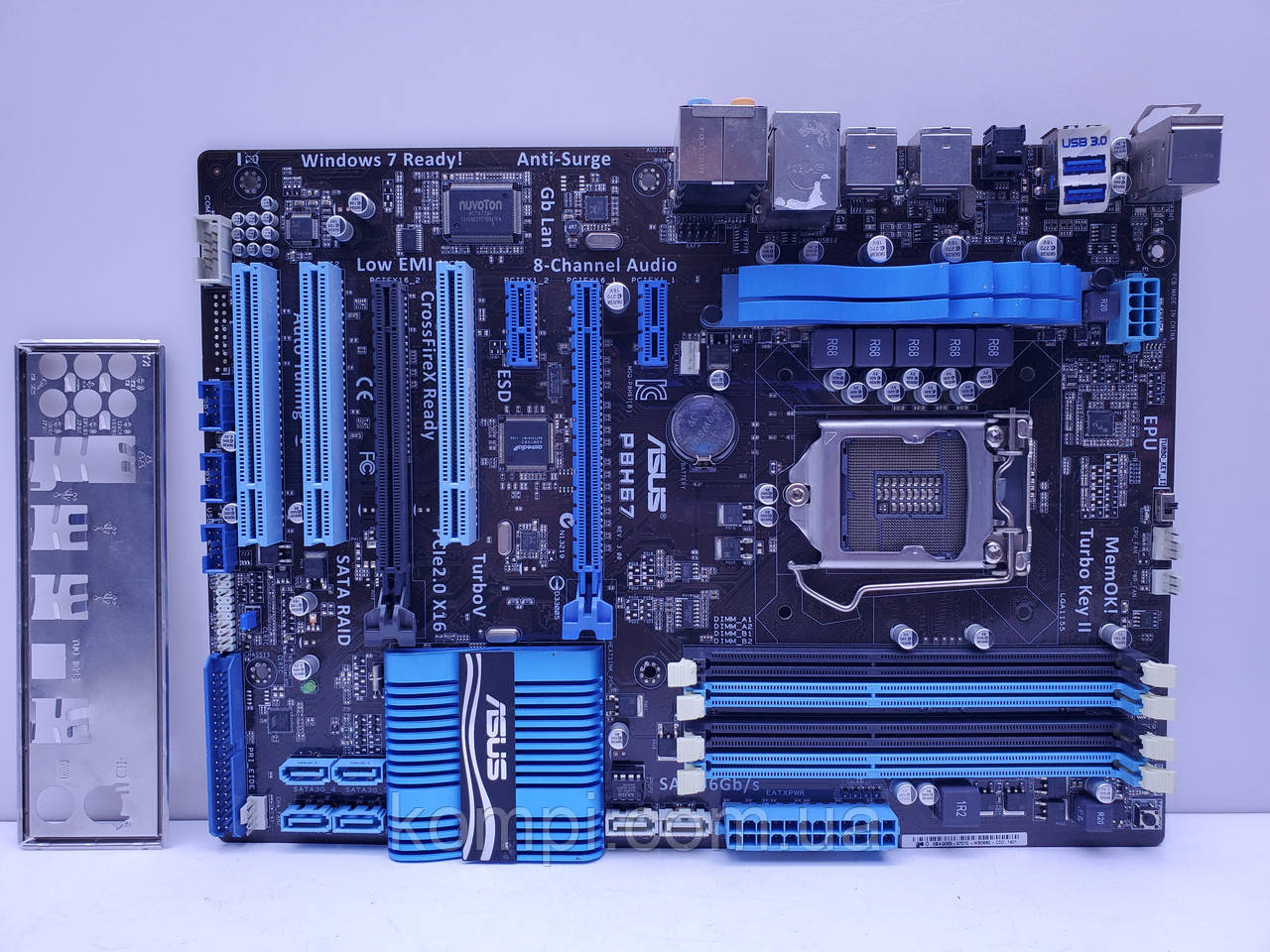 Материнська плата s1155 ASUS P8H67 (Socket 1155, DDR3, б/у)