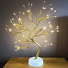 Настільний світильник від USB, 50 см, 36LED, Бонсай Дерево DIY Auelife, Теплий білий / Світильник на батарейках, фото 9