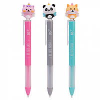 Ручка шариковая YES Cute animals 0,7 мм, синяя автоматическая