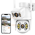 Wifi камера відеоспостереження 8Мп, 2 об'єктиви, Dual IP Camera / Вулична камера з датчиком руху, фото 7