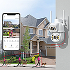 Wifi камера відеоспостереження 8Мп, 2 об'єктиви, Dual IP Camera / Вулична камера з датчиком руху, фото 10