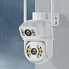 Wifi камера відеоспостереження 8Мп, 2 об'єктиви, Dual IP Camera / Вулична камера з датчиком руху, фото 6