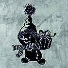 Декоративне настінне Панно «Сніговик», Декор на стену, фото 6