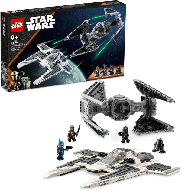 Конструктор LEGO Star Wars Мандалорский истребитель против Перехватчика TIE 957 деталей (75348) - фото 3 - id-p2036839612