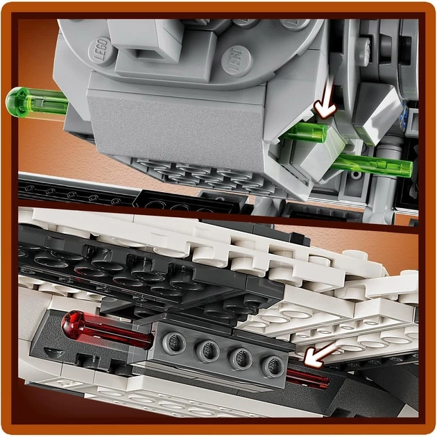 Конструктор LEGO Star Wars Мандалорский истребитель против Перехватчика TIE 957 деталей (75348) - фото 4 - id-p2036839612