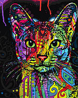 Картина по номерам Животные, Коты Brushme " Абиссинская кошка " GX9868, 40х50 см от STOP STRESS