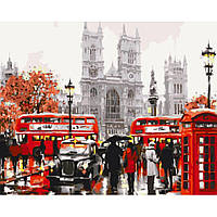 Картина по номерам Города, Городской пейзаж "Осенний Лондон" Art Craft 11679-AC 40х50 см