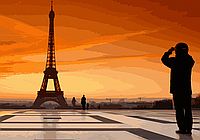 Картина по номерам Города, Городской пейзаж, Париж Art Craft "Площадь Трокадеро" 40*50 см 11203-AC