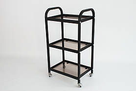 Візок для лашмейкера чорний столик для майстрів в салон краси Візок для педикюру манікюру R-20 black