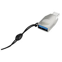 Переходник-OTG HOCO UA9 USB 3.0 to Type-C silver