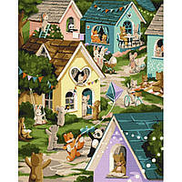 Картина по номерам Детская тематика, Детские "Волшебный город" KHO6515, Идейка 40х50 см