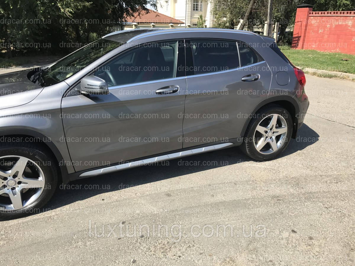 Брызговики Mercedes Benz GLA X156 в AMG обвесе 2014-2020 комплект, 4 шт. - фото 7 - id-p1856093858