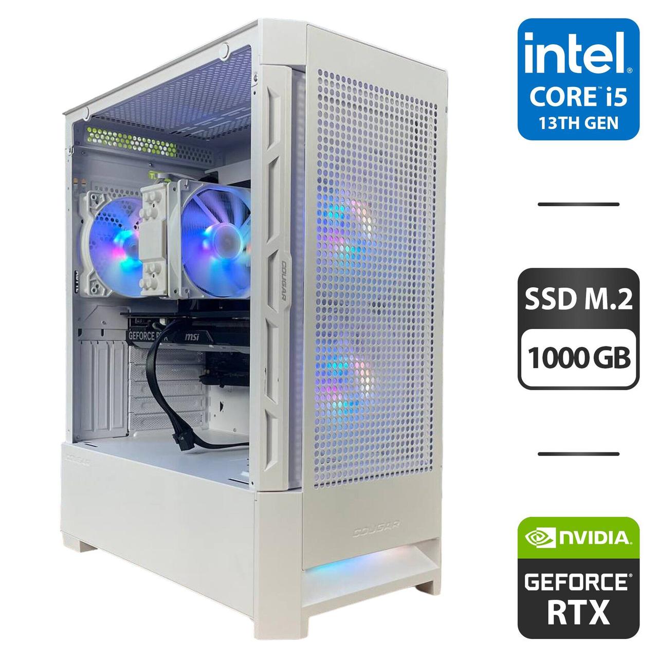 Збірка під замовлення: новий ігровий Cougar Airface RGB MT/ i5-13400F/ 32GB RAM/ 1000GB SSD/ RTX 4060 Ti 8GB/ 650W