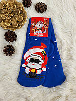 Шкарпетки дитячі теплі новорічні "Санта байк". Шкарпетки зимові для дітей різні кольори та малюнки