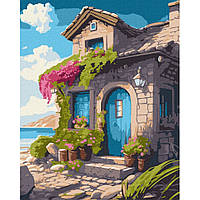 Картина по номерам Пейзаж, Природа "Дом на побережье" KHO6331, Идейка 40х50 см от STOP STRESS