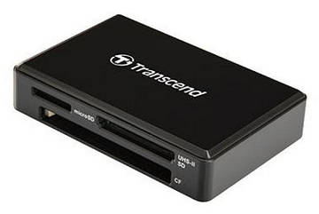 Зчитувач Кардрідер Transcend TS-RDF9K2 USB 3.1 Type-A -> microSD/SD/CF UHS-II Чорний (код 116870)