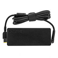 Оригинальный блок питания для ноутбука LENOVO 20V, 4.5A, 90W, USB+pin (Square 5 Pin DC Plug), black