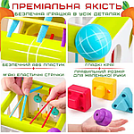 Інтерактивний Бізібук Сортер 6в1 Розвивальна Іграшка Монтессорі для найменших Маленьких, фото 5