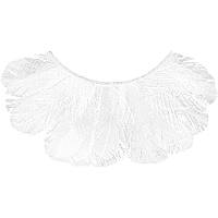Белые перьевые ресницы Peacock