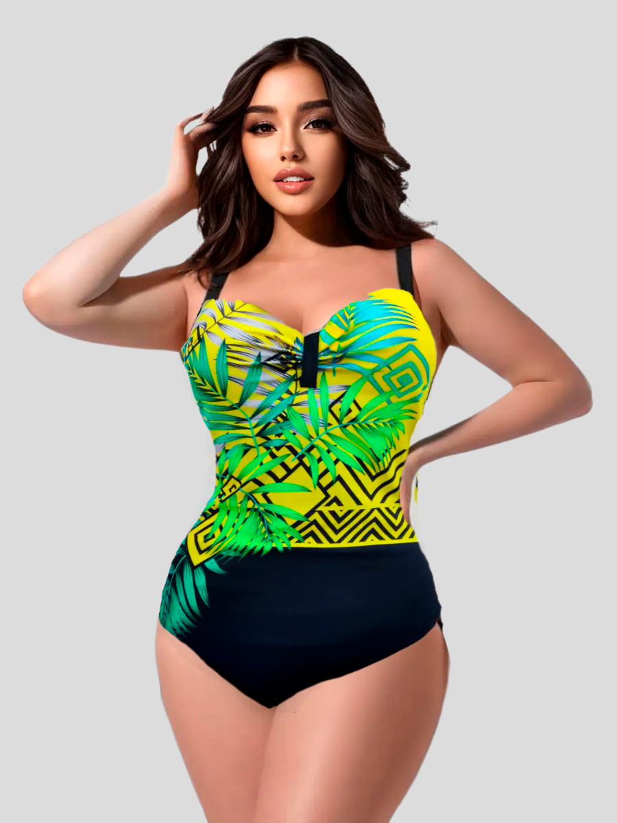 Купальник слитный    157 Samegame Лора желтый(В НАЛИЧИИ ТОЛЬКО 48 50 52 54 56 УКР р-ры)