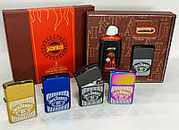Зажигалка бензиновая в подарочной коробке "Jack Daniels" (Бензин / Кремень / Фитиль) JIANTAI HL-455