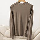 Тонкий жіночий лонгслів із віскози зі стильними швами, фото 5