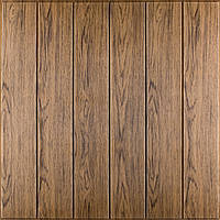 Al 3д панель самоклейна для стін коридору м'яка декоративна 3D-сірець під дерево світлий дуб 700x700x5мм