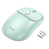 Мышь компьютерная Hoco GM25 Royal dual-mode busіness wireless mouse 1600 DPI Зеленый