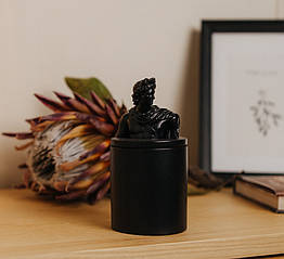 Аромасвічка APOLLO BURLEY VANILLA BLACK 100% WOOD WAX 165g 35h NAC 1026BL