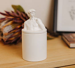 Аромасвічка DAVID AGARWOOD WHITE 100% WOOD WAX 165g 35h NAC 1005W