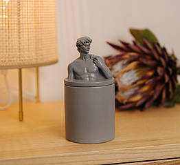 Аромасвічка DAVID AGARWOOD GRAY 100% WOOD WAX 165g 35h NAC 1007GY