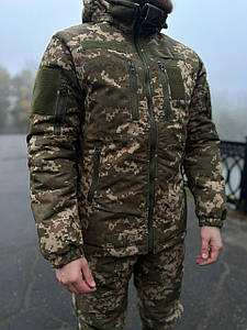 Тактична зимова утеплена куртка,Куртка ULTIMATUM на стьобанні Світлий піксель
