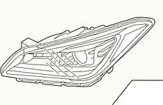 Фара передня ліва VW ID4 (20-) 11K-941-005