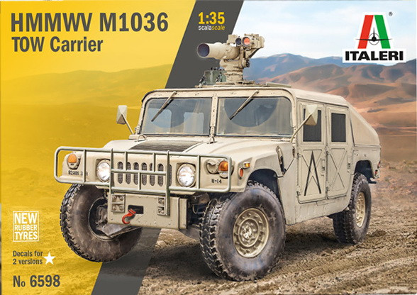 Пластикова модель 1/35 Italeri 6598 американський військовий автомобіль HMMWV M1036 TOW Carrier