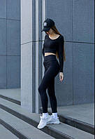 Лосіни утеплені в рубчик на флісі смл