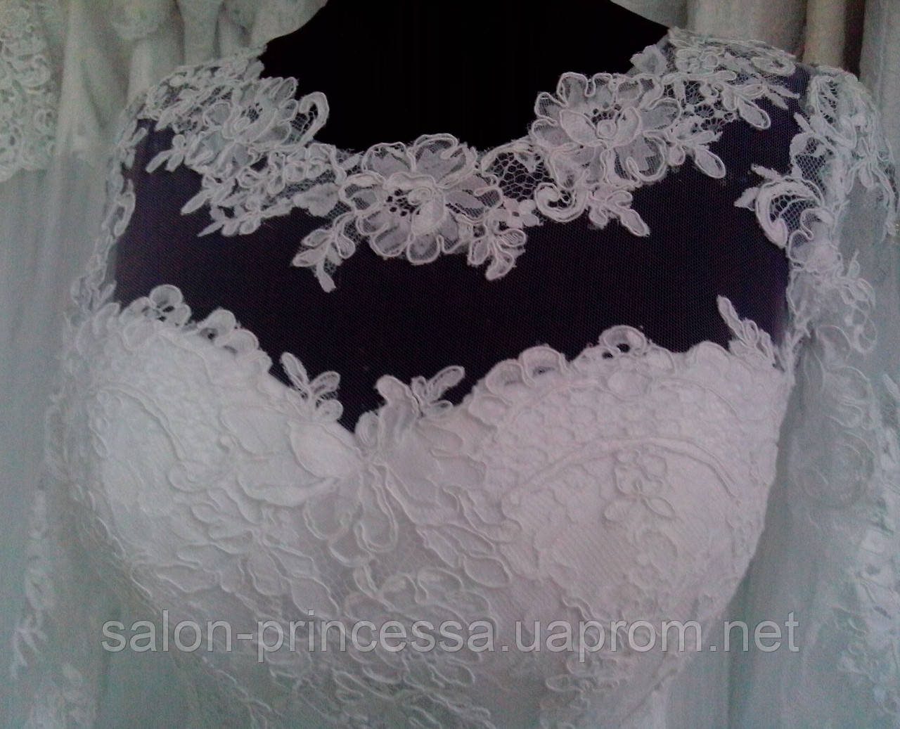 Свадебное платье с длинным рукавом "Дения-1" - фото 7 - id-p364290093