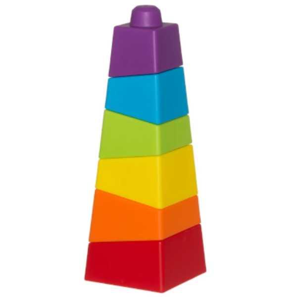 Пірамідка гумова 6 деталей 25 см Tumble Jumble, фото 1