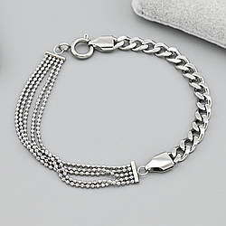 Браслет зі сталі Кліонда 40681 ширина 5 мм довжина 18