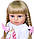 Лялька Реборн Reborn 55 см вініл-силіконова Софія в наборі із соскою, пляшкою. Можна купати, фото 4