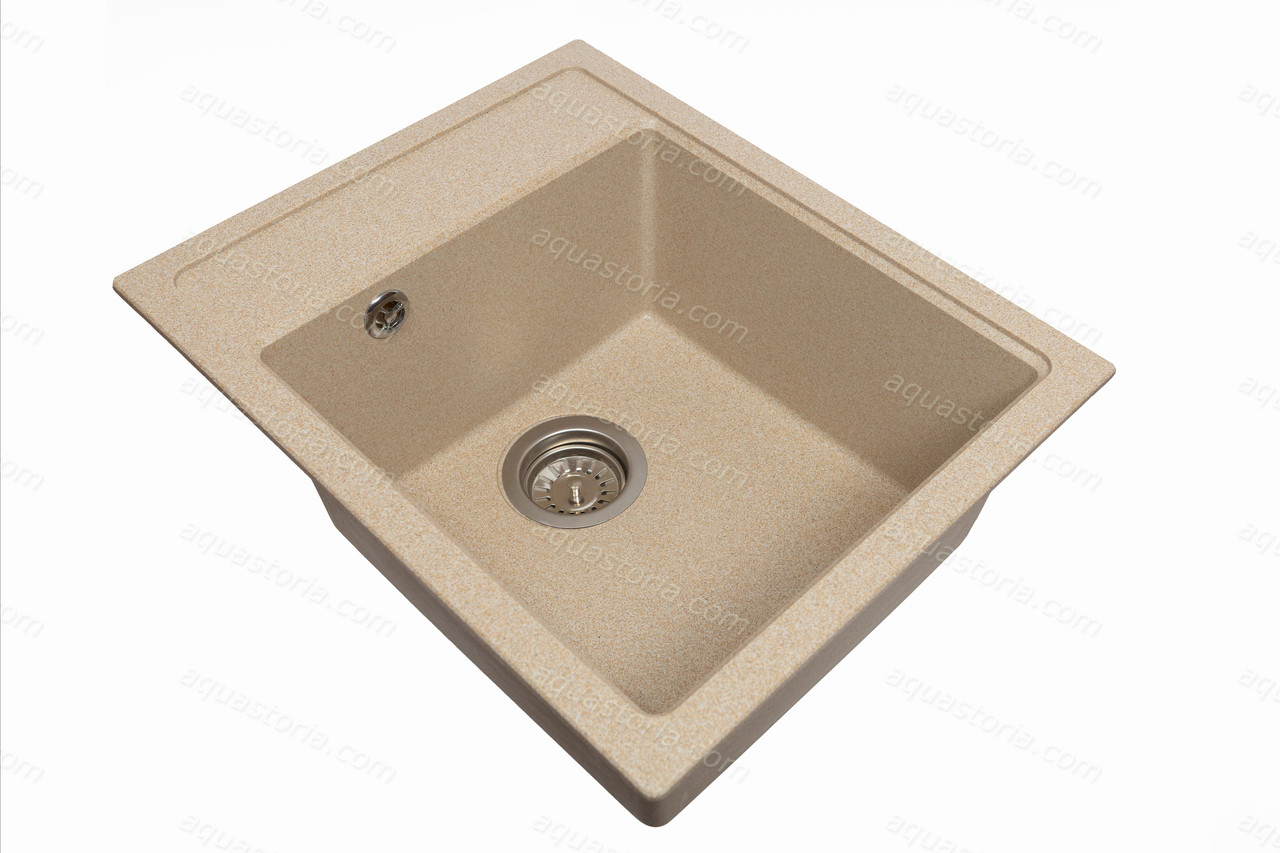 Гранітна мийка Aquaton №19 525х425 Бежева, фото 1