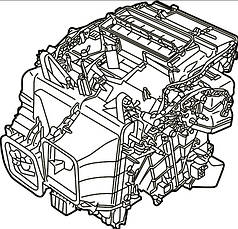 Корпус обігрівача салону 2 зонний кондіционер VW ID.4 (20-) 1EA-820-353-F