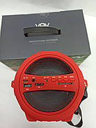 Переносна акумуляторна bluetooth колонка VOV-S11BK із флешкою, фото 2