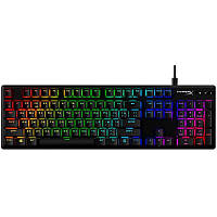 Клавіатура HyperX Alloy Origins Aqua USB RGB PBT ENG/RU Black (639N5AA)