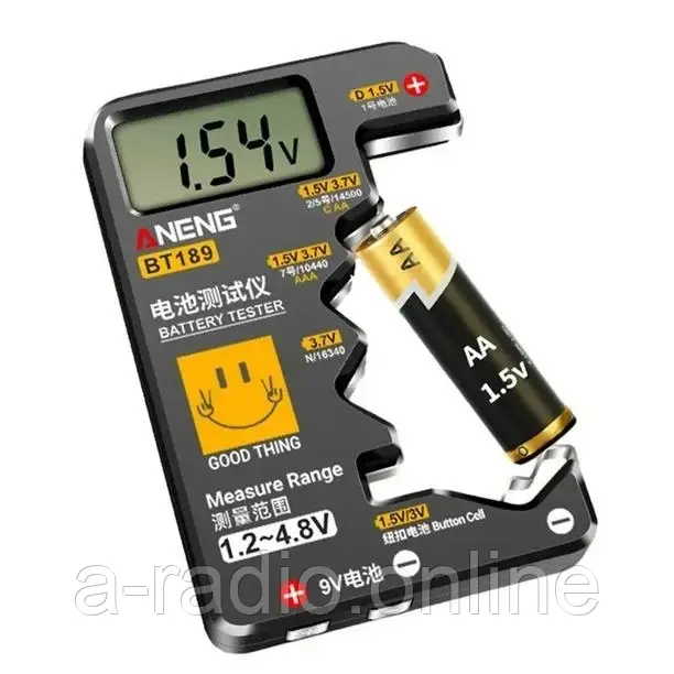 Тестер для акумуляторів та батарейок ANENG BT189